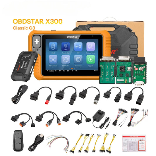 OBDSTAR X300 Classic G3 Key Programmer with Built-in CAN FD DoIP Support Car/ HD/ E-Car/ Motorcycles/ Jet Ski