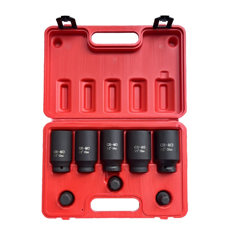 VT01953B 1/2" Dr Deep Impact Hub Nut Socket Set 12 Point (12PT) 30mm 32mm 34mm 35mm 36mm