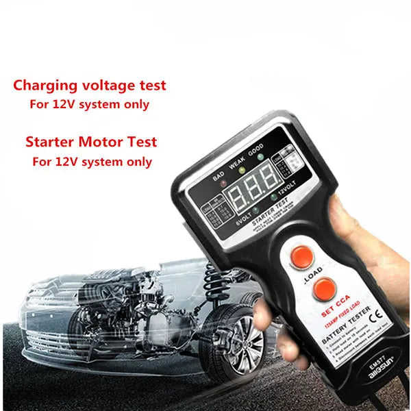 AllSun EM577 Battery Tester 6V 12V CCA Digital Automotive Battery Analysis EM577 Charging Voltage Starter Motor