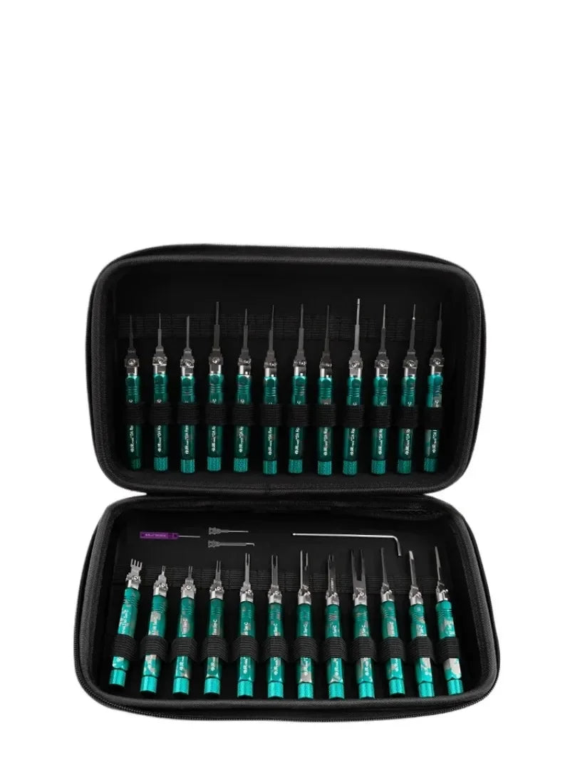 For 27Pcs Automotive Terminal Extractor Tool Kit Wire Harness Pin Removal Aviation Connector Needle Set