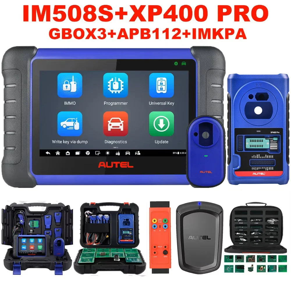 Autel MaxiIM IM508S IMMO Key Programming Diagnostic Tools Auto OBD2 Programmer Scanner All Systems 2 Years Free Update PK KM100