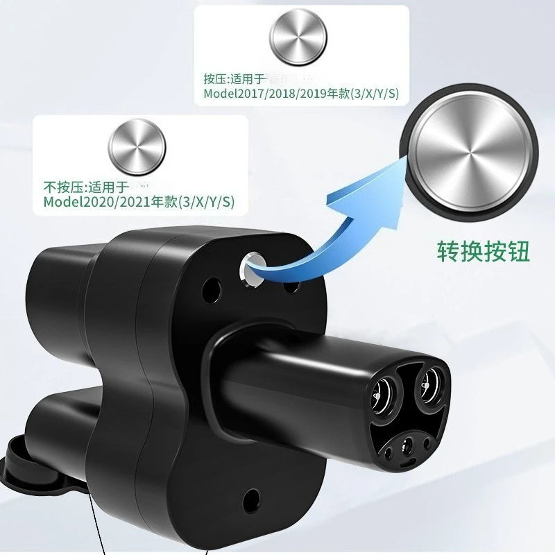CCS2 to Tsla DC+AC (European standard AC/DC to Tesla) AC/DC Supercharger adapter EV Charger Adapter