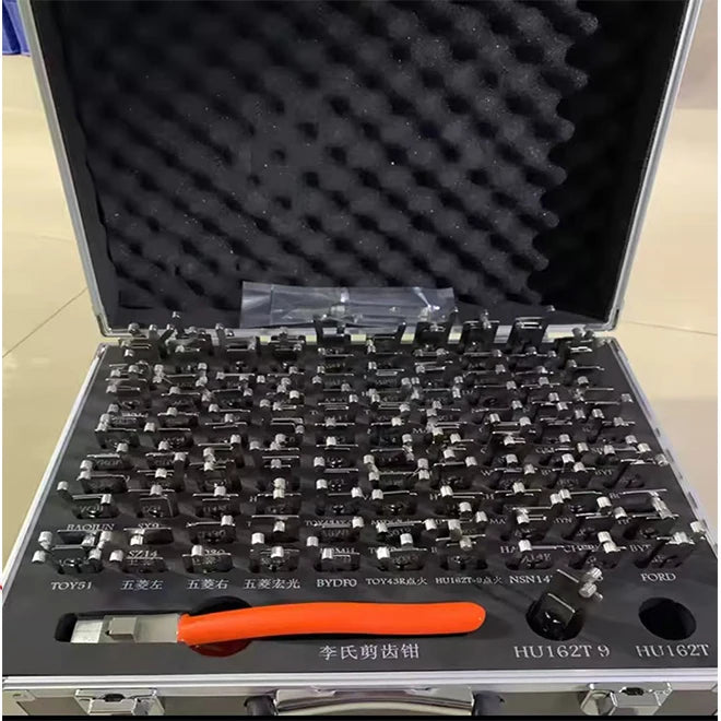 Brand New LISHI 110PCS 2 in 1 Decoder Opening Tool Kit for Locksmiths (Toy43at, Toy48, Toy47, Toy2) Aluminum Case