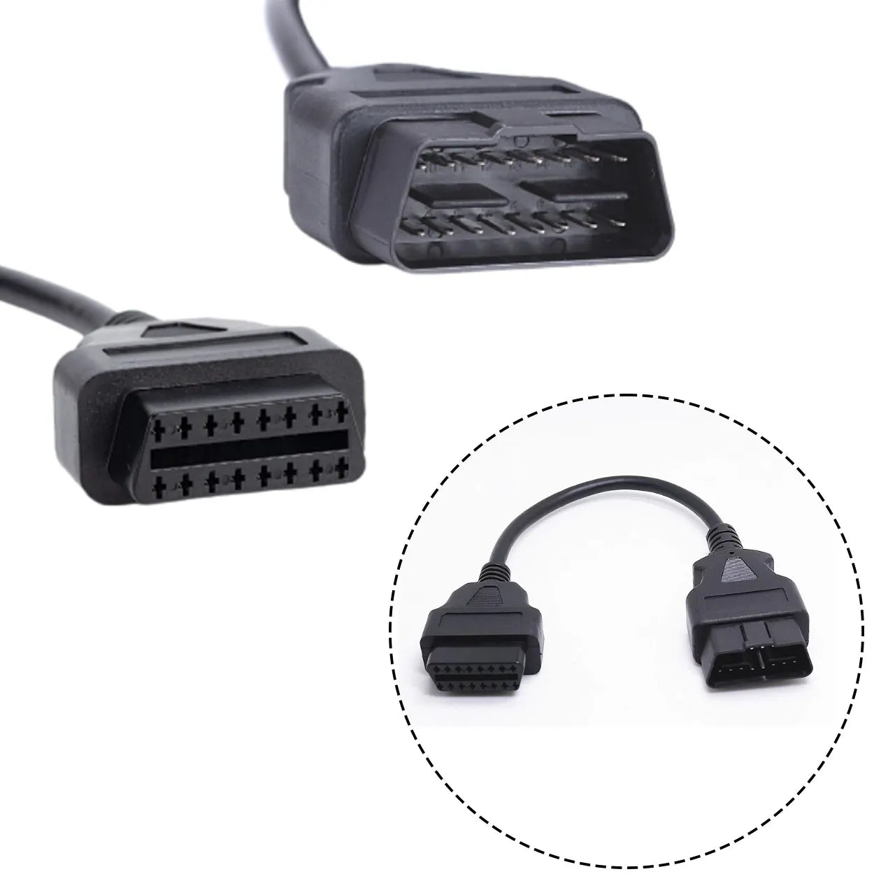 OBD2 16Pin extension cable for cars and trucks