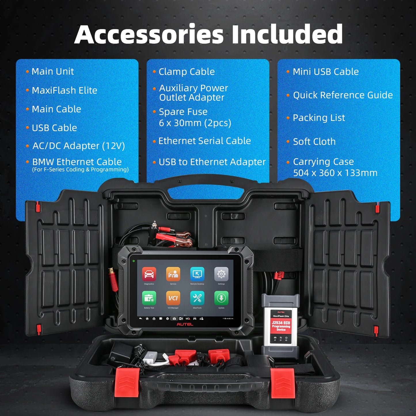 Autel MK908PRO II MK908 PRO 2 Automotive OBD2 Scanner J2534 ECU Programming Tools PK MK908S PRO