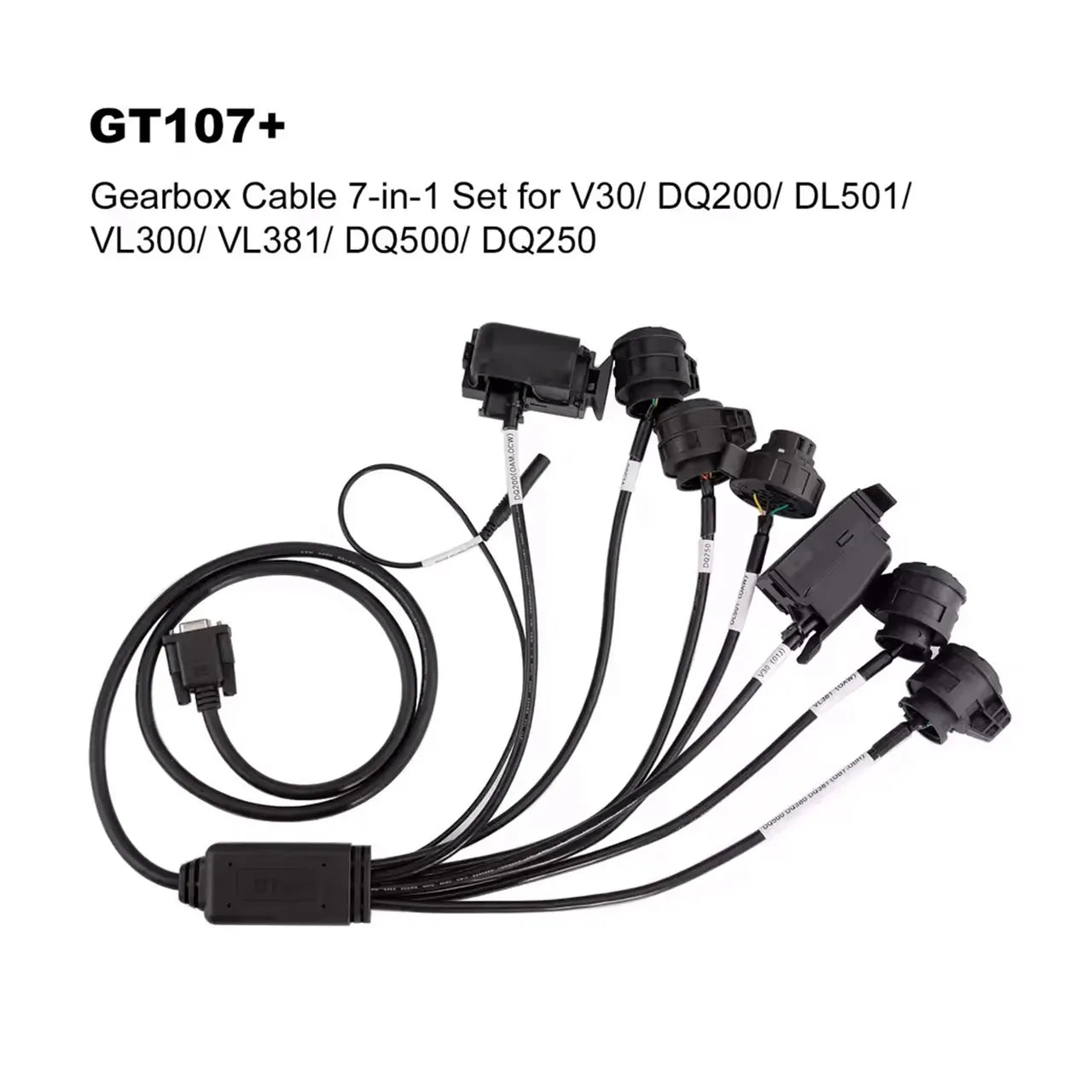 GODIAG GT107+ Gearbox Cable 7-in-1 Set Cable for V30/ DQ200/ DL501/ VL300/ VL381/ DQ500/ DQ250