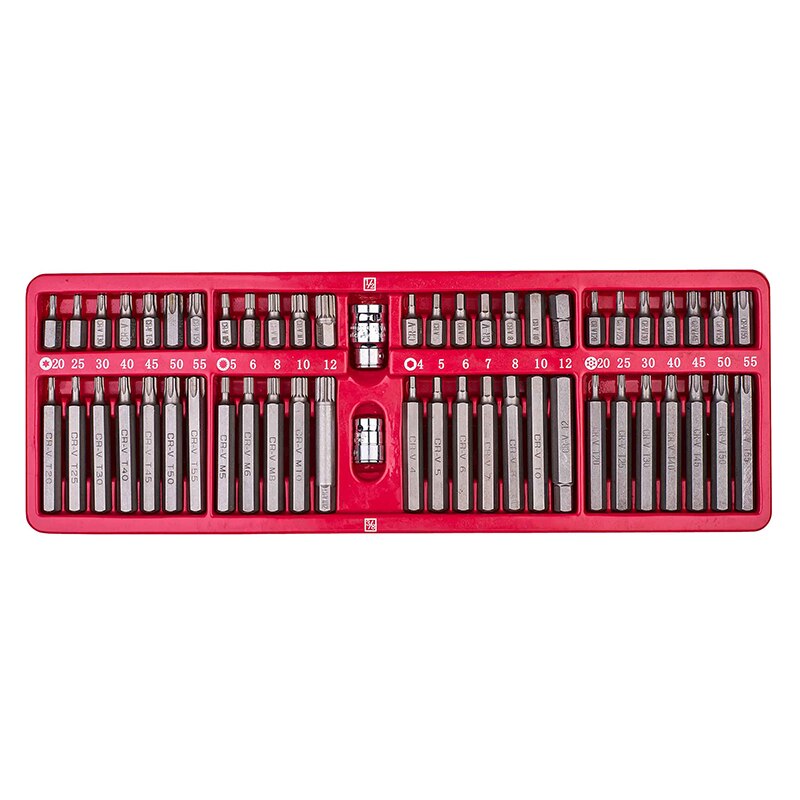 VT13095 54PC 1/2" 3/8" Impact Bits Set