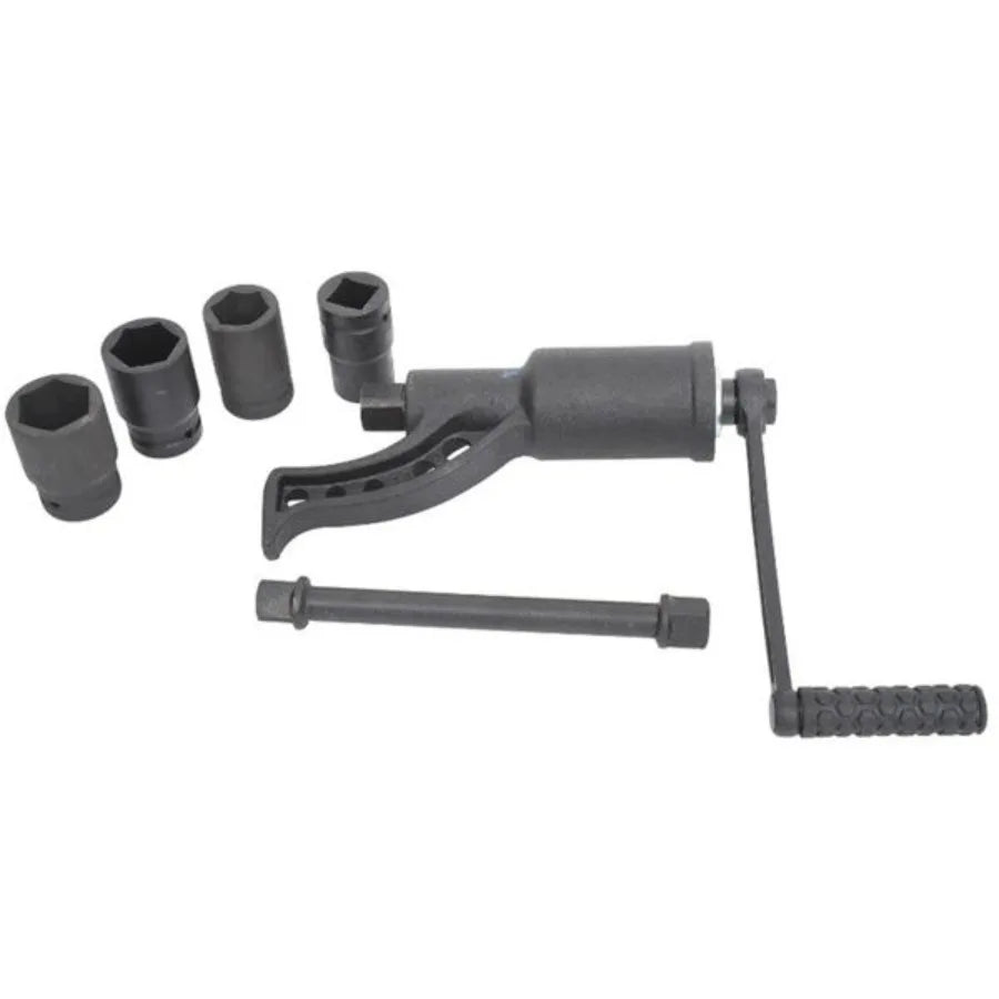 Multiplier Torque Wrench Labor Saving Lug Nut Wrench Crv Socket + Case