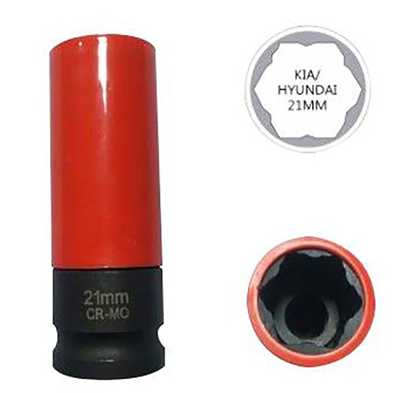 VT01907 21mm Convex Special Weel Nut Socket Hyundia I30 Tucson Kia 1/2" Drive