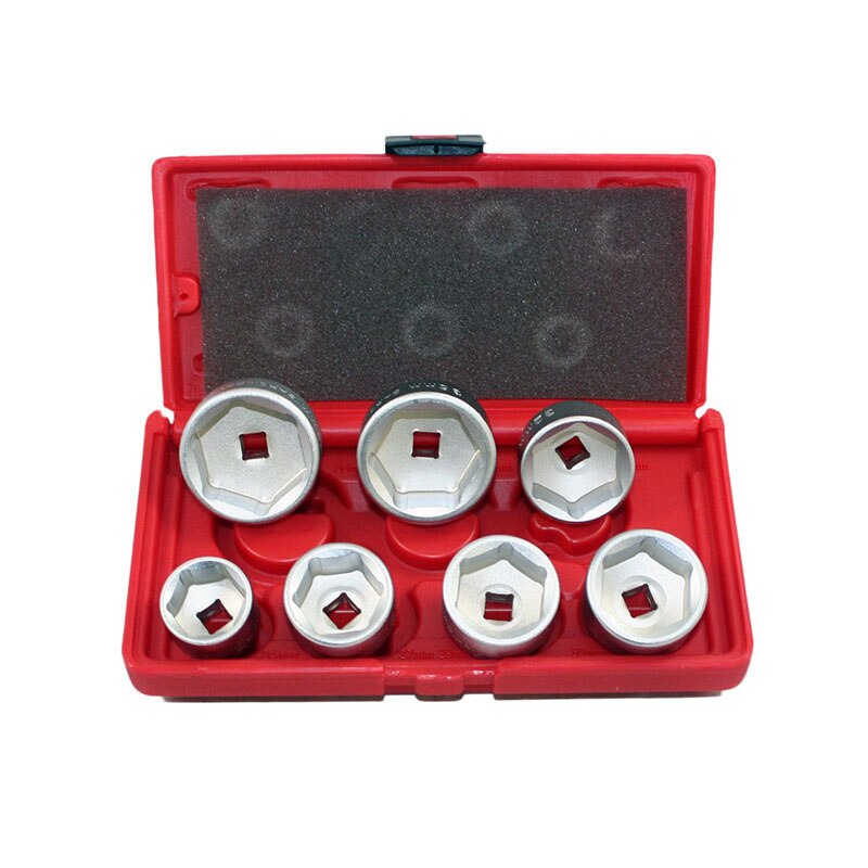 VT13830 Oil Filter Cap Wrench 7-Piece Socket Set Tool Kit