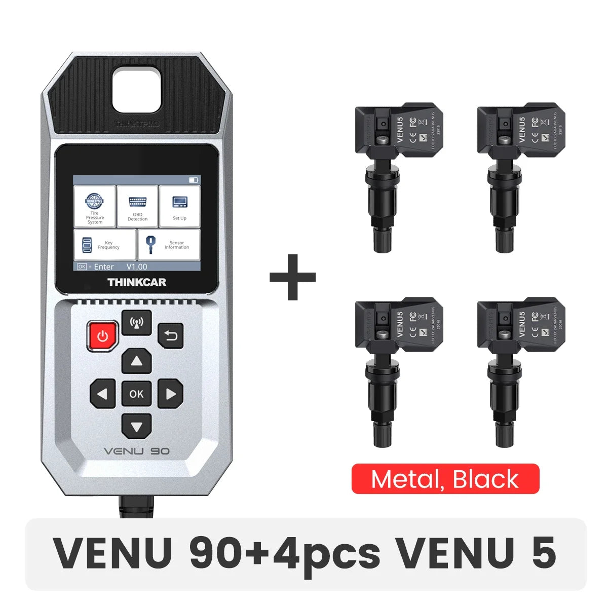 THINKCAR VENU 90 Car Tire Pressure Monitor WIFI Programming Diagnostic Tool Activate All Sensor Work On 315 433MHz DTCs