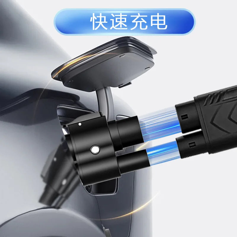 CCS2 to CCS1 (DC+AC) Adapter, European to American Standard EV Charger Adapter