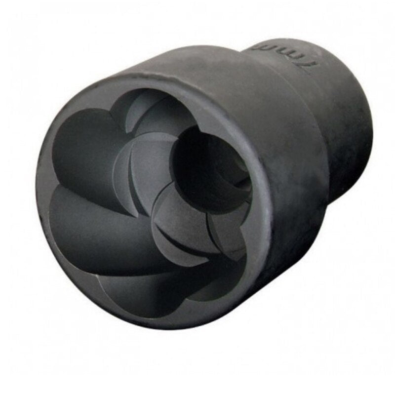 VT01846 5pc 1/2” Twist Socket Set 17/19/21/22mm Locking Wheel Lug Nut Bolt Stud Extractor