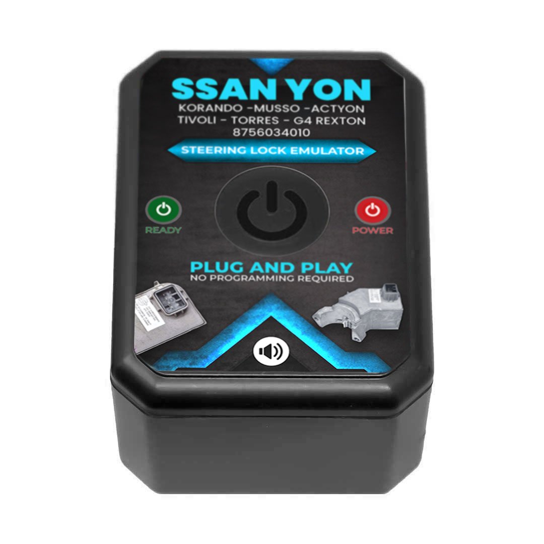 1PC SsangYong Korando - Musso - Actyon - Tivoli - Torres - G4 Rexton Steering Lock Emulator Simulator With Lock Sound