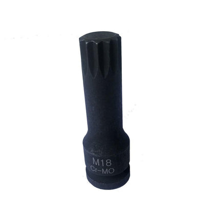 (1PC) 1/2" DR.Impact Spline Bit Socket Set M13 M14 M15 M16 M18  78mm length
