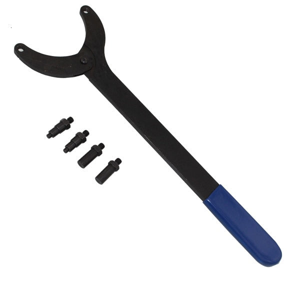 Timing Belt Change Tool Against Timing Pulley Holder Tool VW Golf 3036 T10172