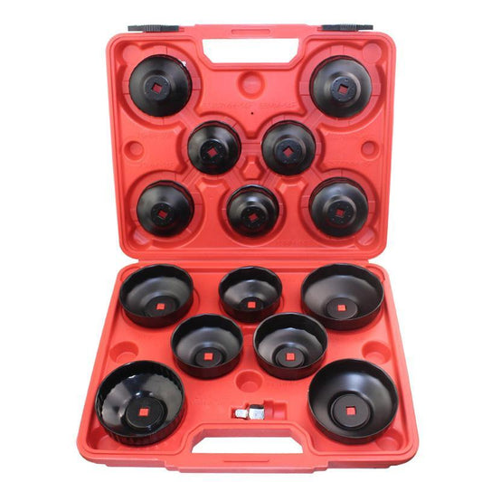 15pcs Cap Type Oil Filter Removal Oil Filter Wrench Fuel Filter Tool