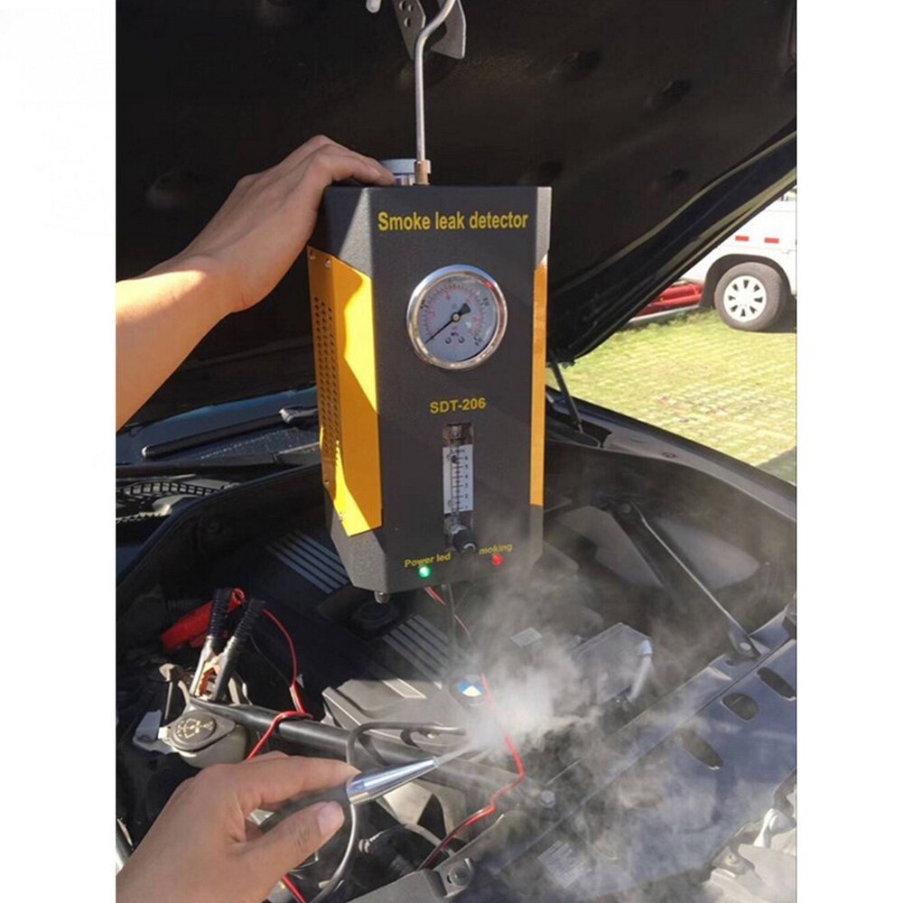 AUTOOL Original Upgraded SDT206 Car Smoke Leak Detector Pipe EVAP Vacuum Leakage Diagnostic Tool EVAP Pipe Leakage Analyzer 12V
