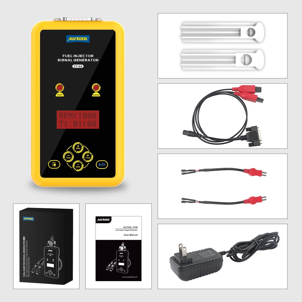 AUTOOL CT60 Fuel Injector Signal Generator Fuel Injector Super Pulse Signal Tester