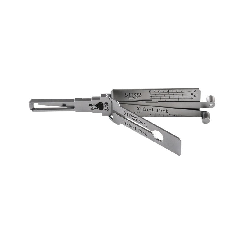 Lishi HU64 HU66 HU100 HU83 HU92 HU100 HU100R HU101 HON66 SIP22 HY22 Decoder 2 in 1 Lishi tool