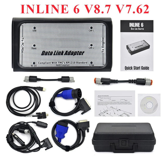 2023 INLINE 6 V8.7 V7.62 Data Heavy Duty INLINE6 For Cummins Diagnostics Complete INLINE Heavy Duty Truck Diagnostic Tool