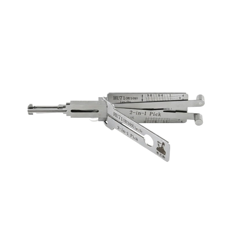Lishi HU198 HU100(10) HU127 HU134 HU162T(8) HU162T(9) HU43 HU56 HU58 HU71/HU109 Decoder 2 in 1 Lishi Locksmith Tools