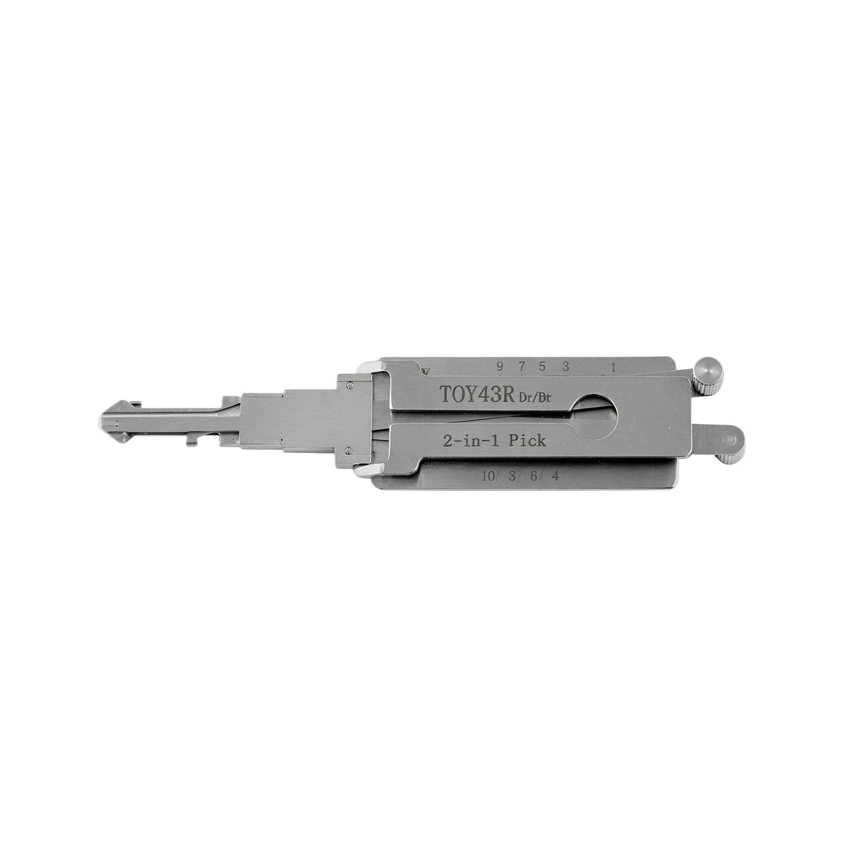 Lishi TOY43AT TOY38R TOY43 TOY43R TOY47 Decoder 2 in 1 Lishi Locksmith Tools