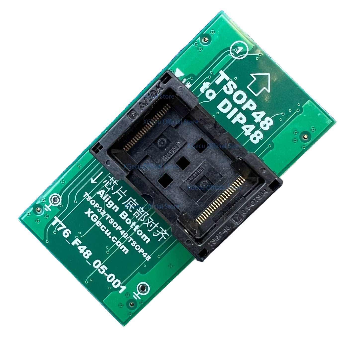 TSOP32 / TSOP40 / TSOP48 to DIP48  ZIF adapter (T76_F48_05-001) for XGecu T76 programmer