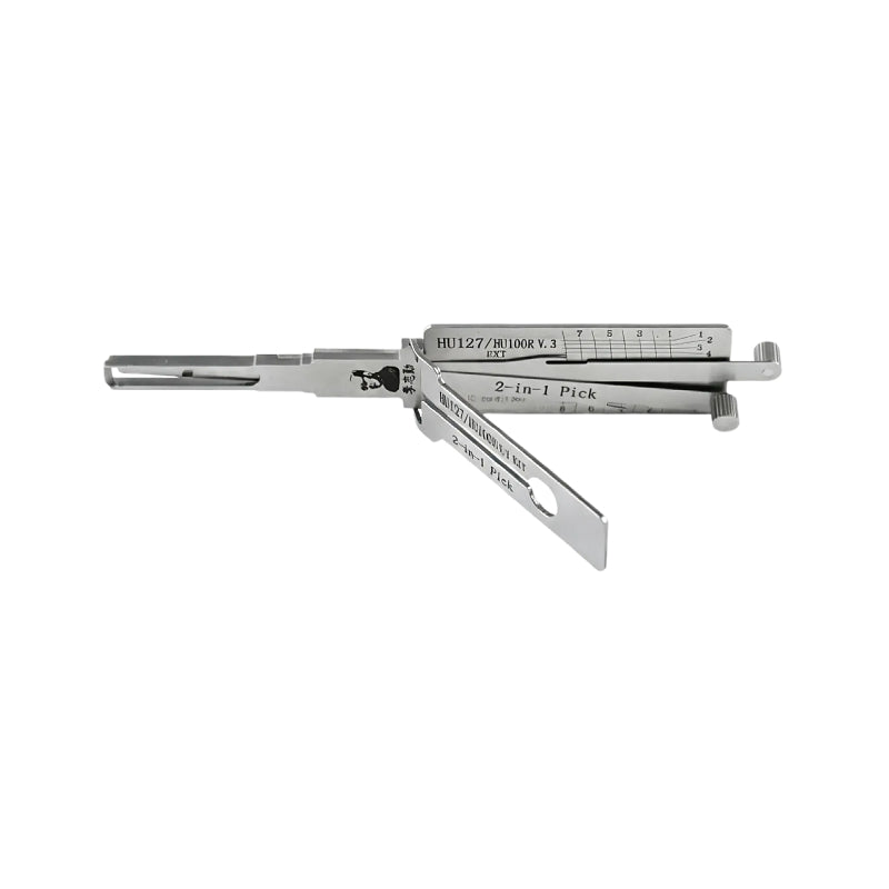 Lishi HU198 HU100(10) HU127 HU134 HU162T(8) HU162T(9) HU43 HU56 HU58 HU71/HU109 Decoder 2 in 1 Lishi Locksmith Tools