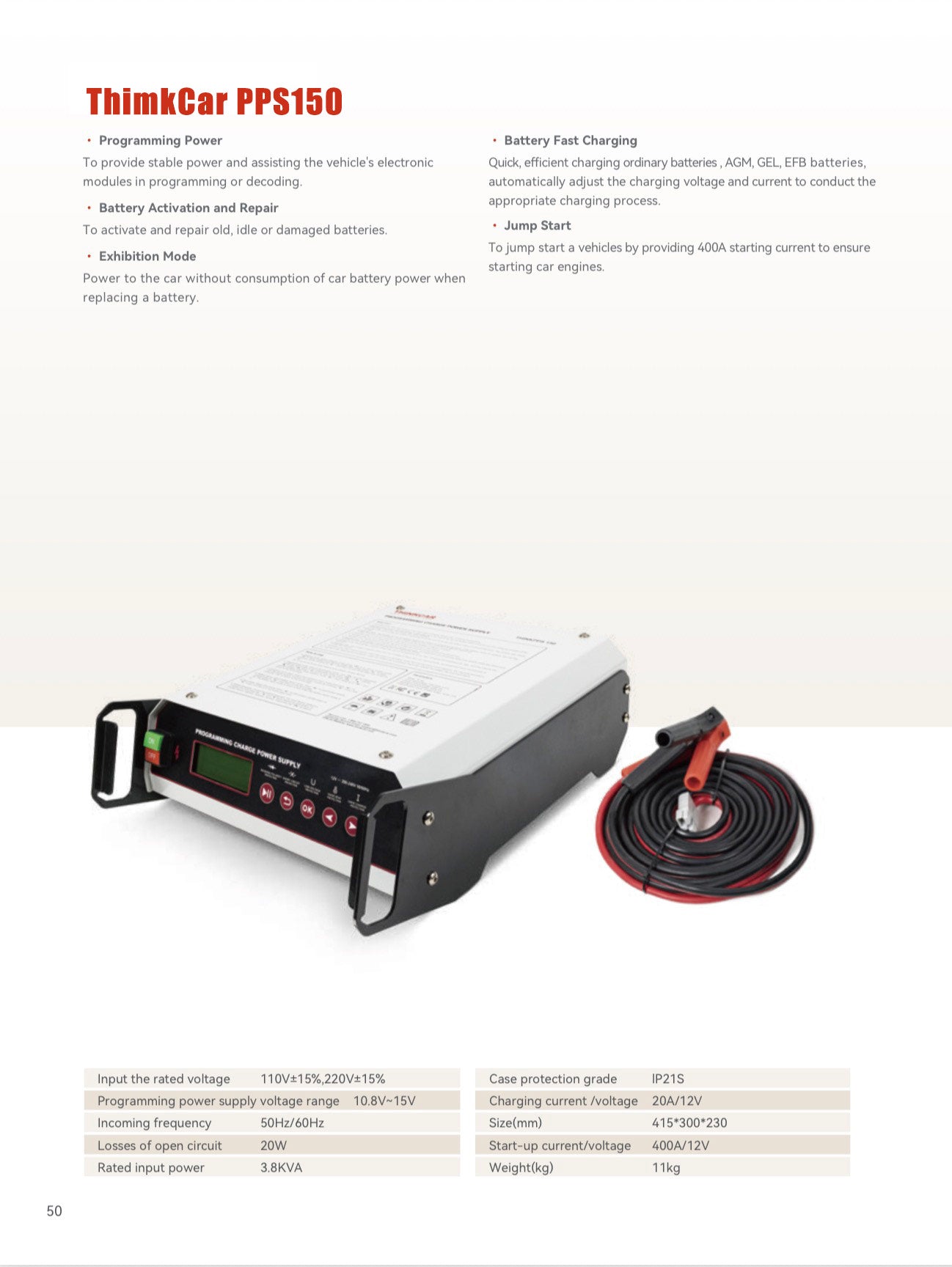 ThinkCar PPS150 110V/220V Programming Diagnostic tools