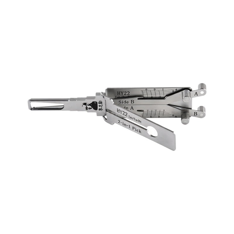 Lishi HU64 HU66 HU100 HU83 HU92 HU100 HU100R HU101 HON66 SIP22 HY22 Decoder 2 in 1 Lishi tool