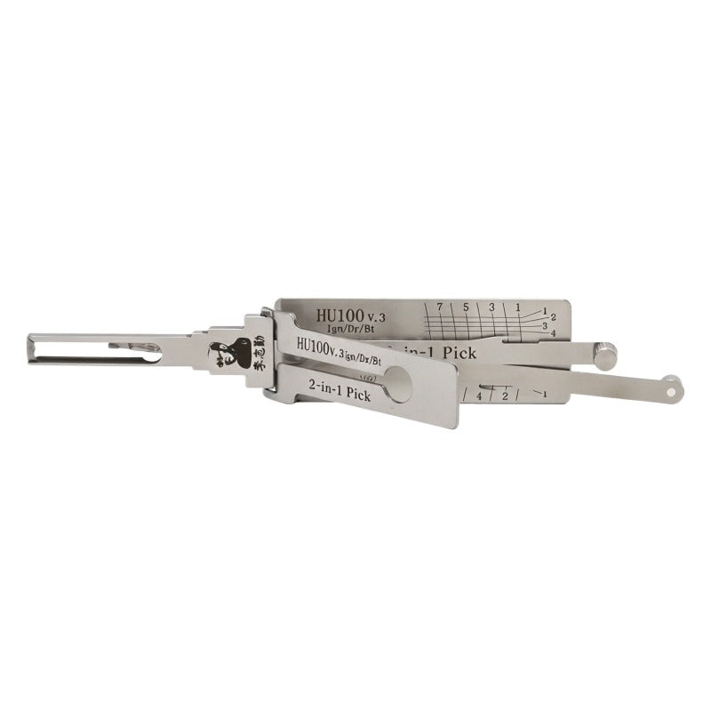 Lishi HU64 HU66 HU100 HU83 HU92 HU100 HU100R HU101 HON66 SIP22 HY22 Decoder 2 in 1 Lishi tool