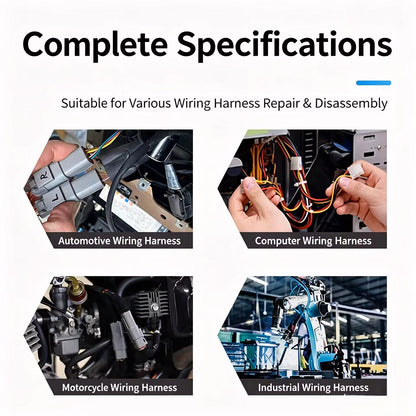 For 27Pcs Automotive Terminal Extractor Tool Kit Wire Harness Pin Removal Aviation Connector Needle Set