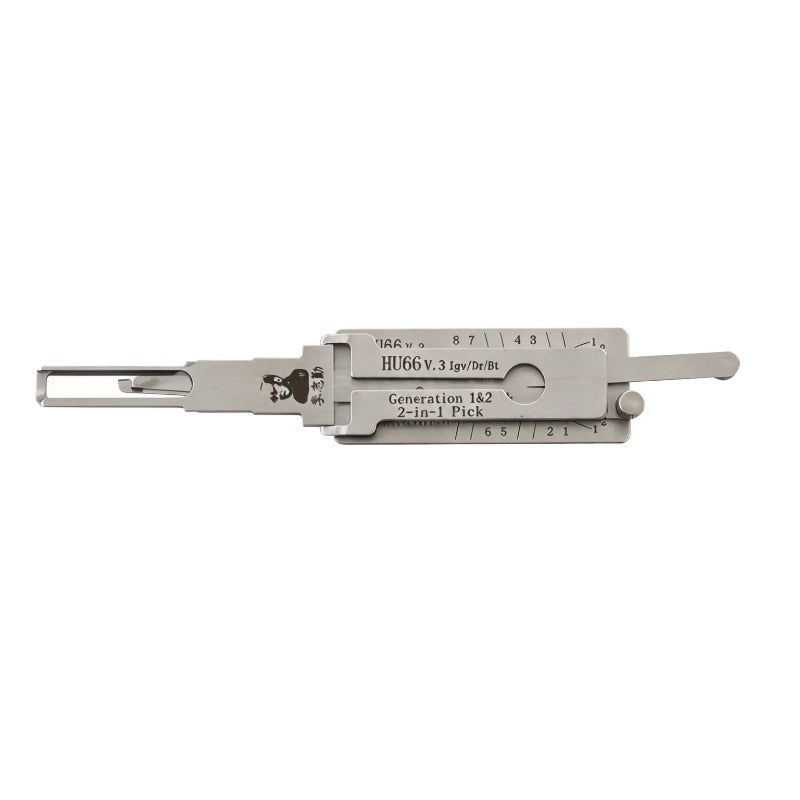 Lishi HU64 HU66 HU100 HU83 HU92 HU100 HU100R HU101 HON66 SIP22 HY22 Decoder 2 in 1 Lishi tool