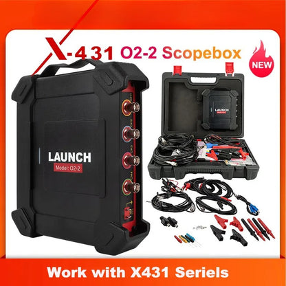 LAUNCH X-431 Oscilloscope O2-2 Scopebox Analizador 4 Channels Tester Compatible With X-431 PAD VII ,PAD V, PAD V Elite,PAD III
