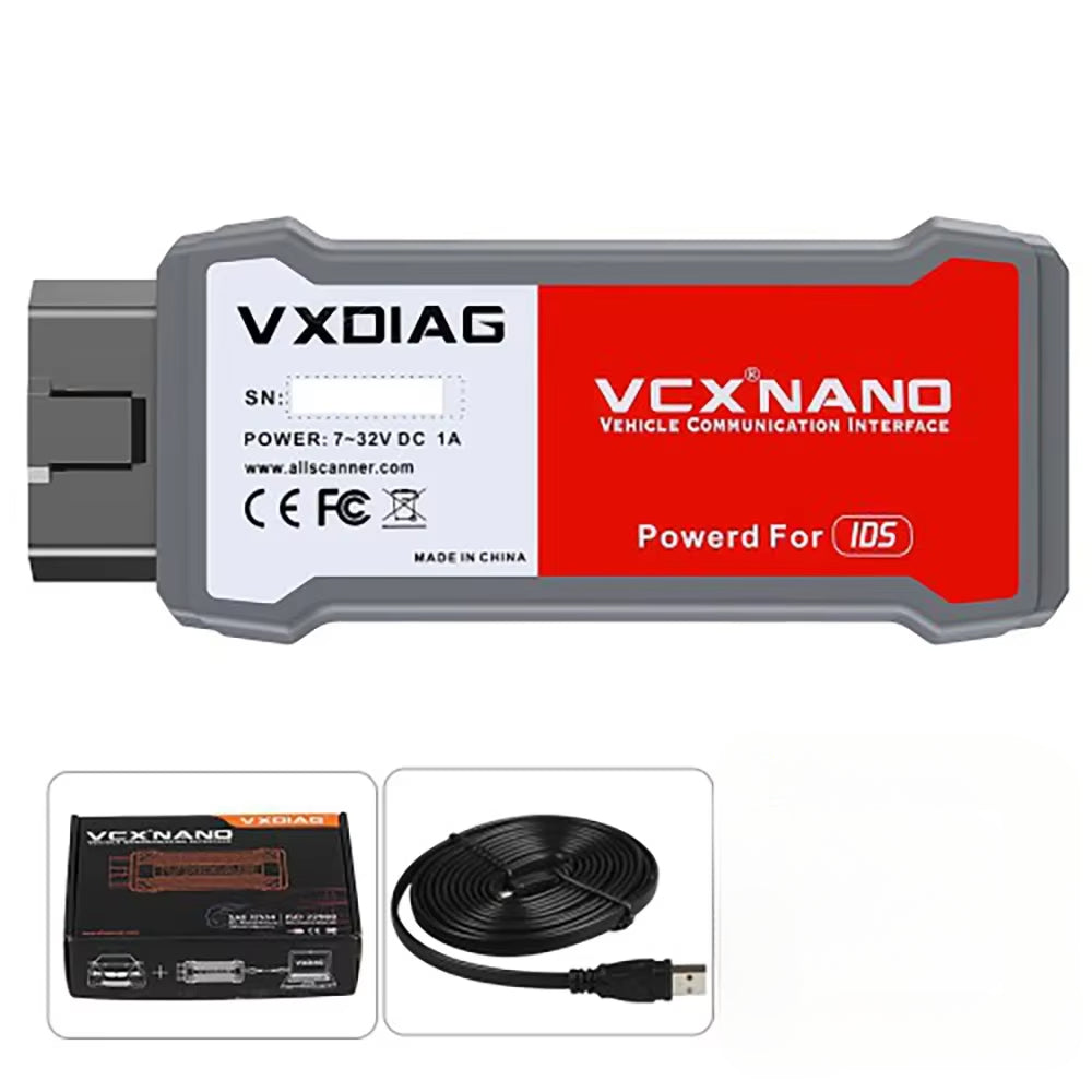 VXDIAG VCX NANO For Ford OBD2 2 in 1 with IDS V129.07 Diagnostic Tool automotivo scanner  For Mazda OBD2 scanner