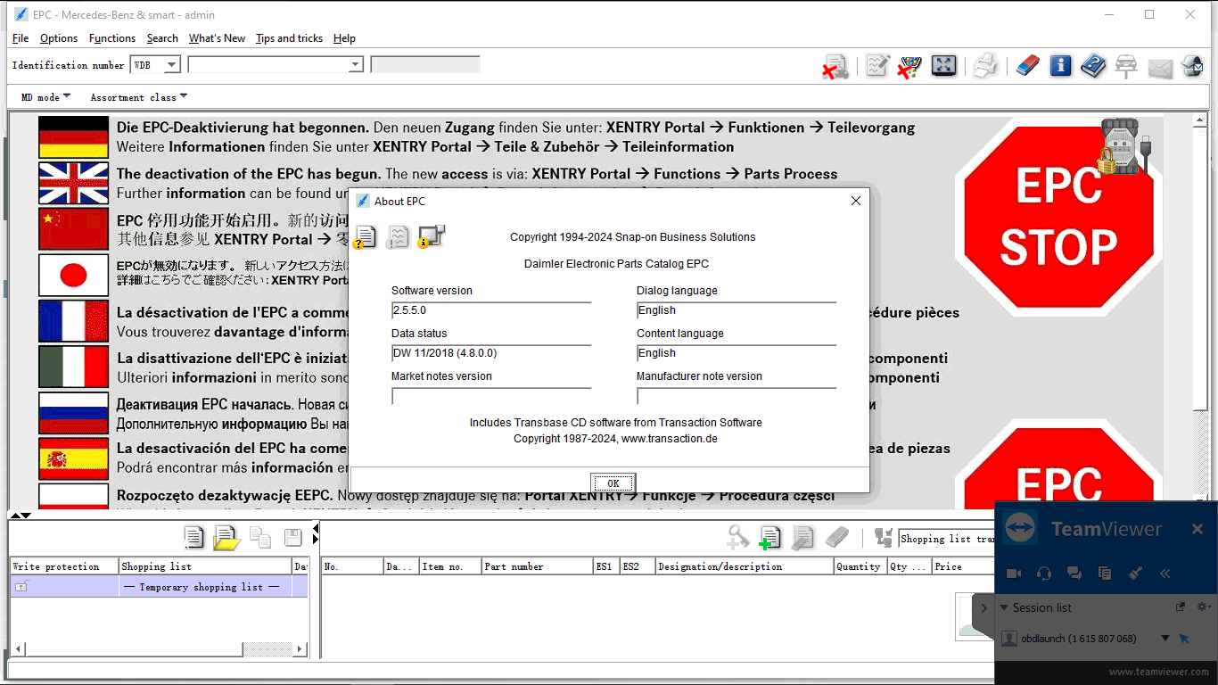 BENZ EPC online version/BENZ EPC offline 201811 vesion