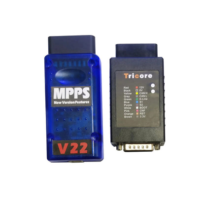 MPPS V22 Master Tricore+Multiboot+Breakout Tricore Cable+Bench Pinout  Cable no limit Perfect kit