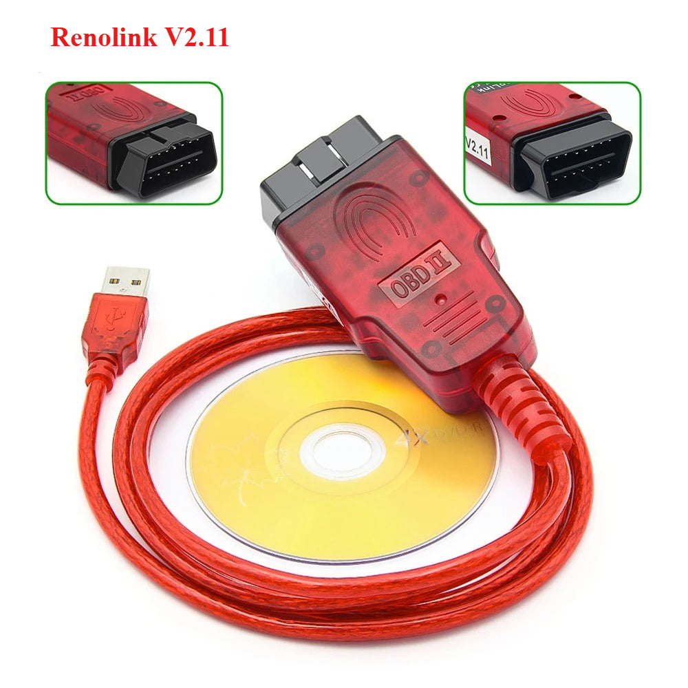 2026 Renolink V2.11 V2.10 V1.99 V1.98 For Renault Car OBD2 Reset Renolink OBD2 Car Diagnostic Tool ECM UCH Key ECU Programmer Tool