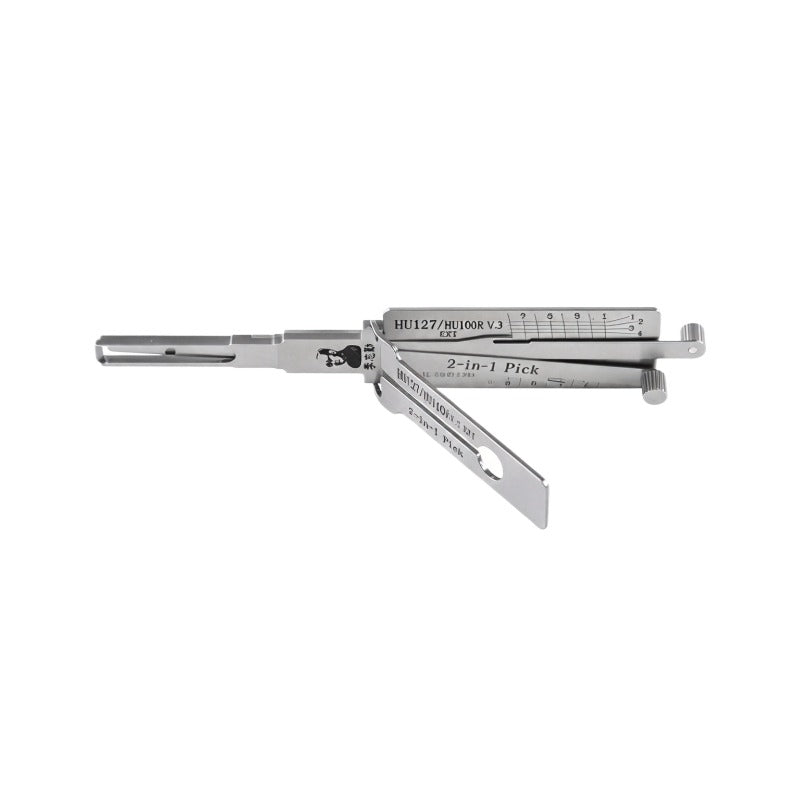Lishi HU64 HU66 HU100 HU83 HU92 HU100 HU100R HU101 HON66 SIP22 HY22 Decoder 2 in 1 Lishi tool