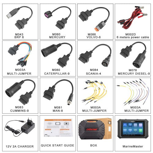 OBDSTAR MarineMaster A+B+C+D Full Version Marine Diagnostic Tool for Jet Ski/ Outboard/ Inboard/ Generator