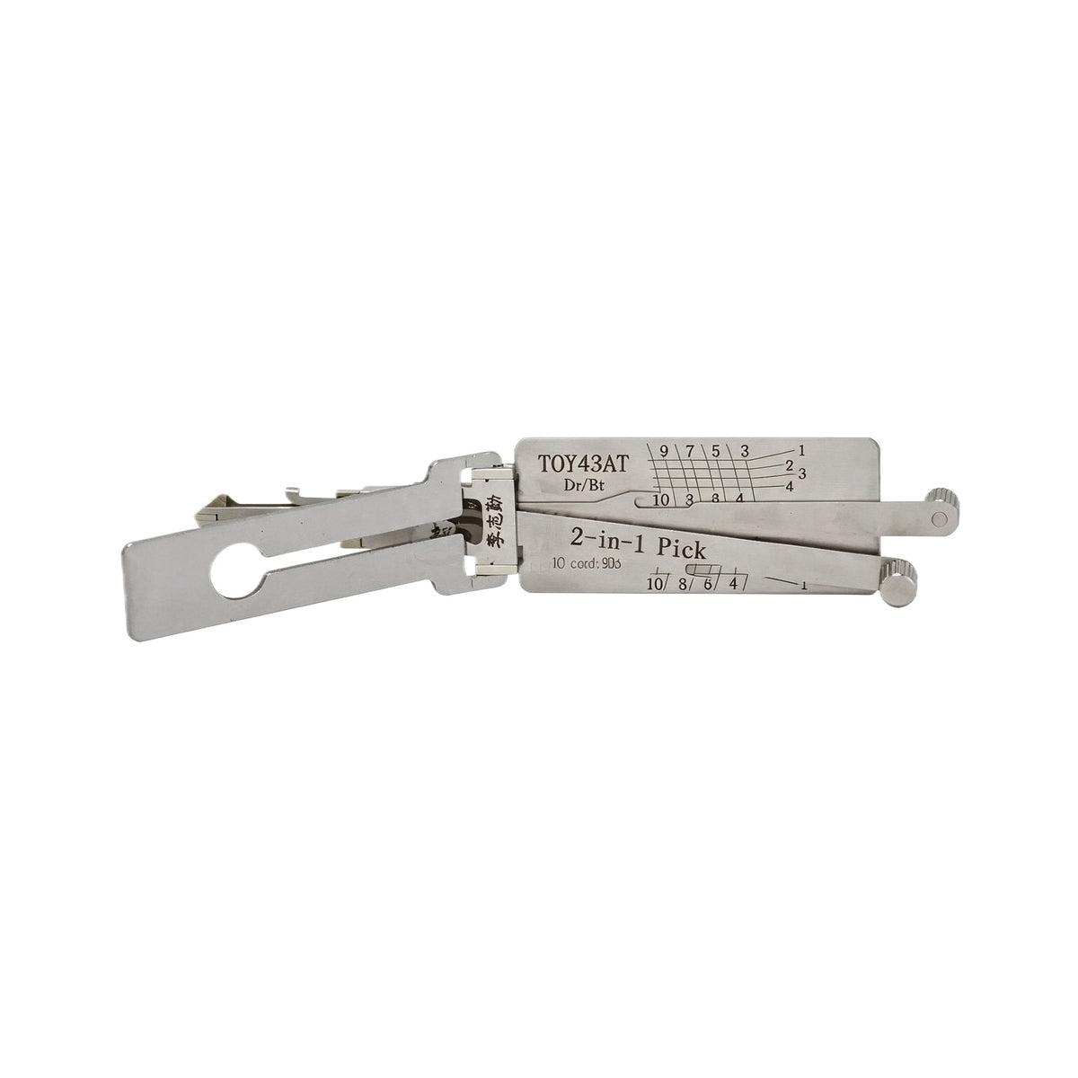 Lishi TOY43AT TOY38R TOY43 TOY43R TOY47 Decoder 2 in 1 Lishi Locksmith Tools