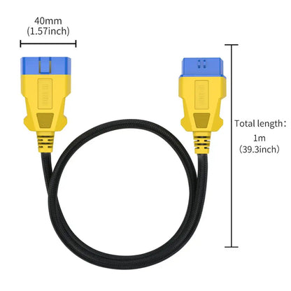 AUTOOL 100CM Car OBDII Extension Cable 16 Pin Male To Female OBD2 Connector 16Pin Diagnostic Tool ELM327 OBD2 Extended Adapter