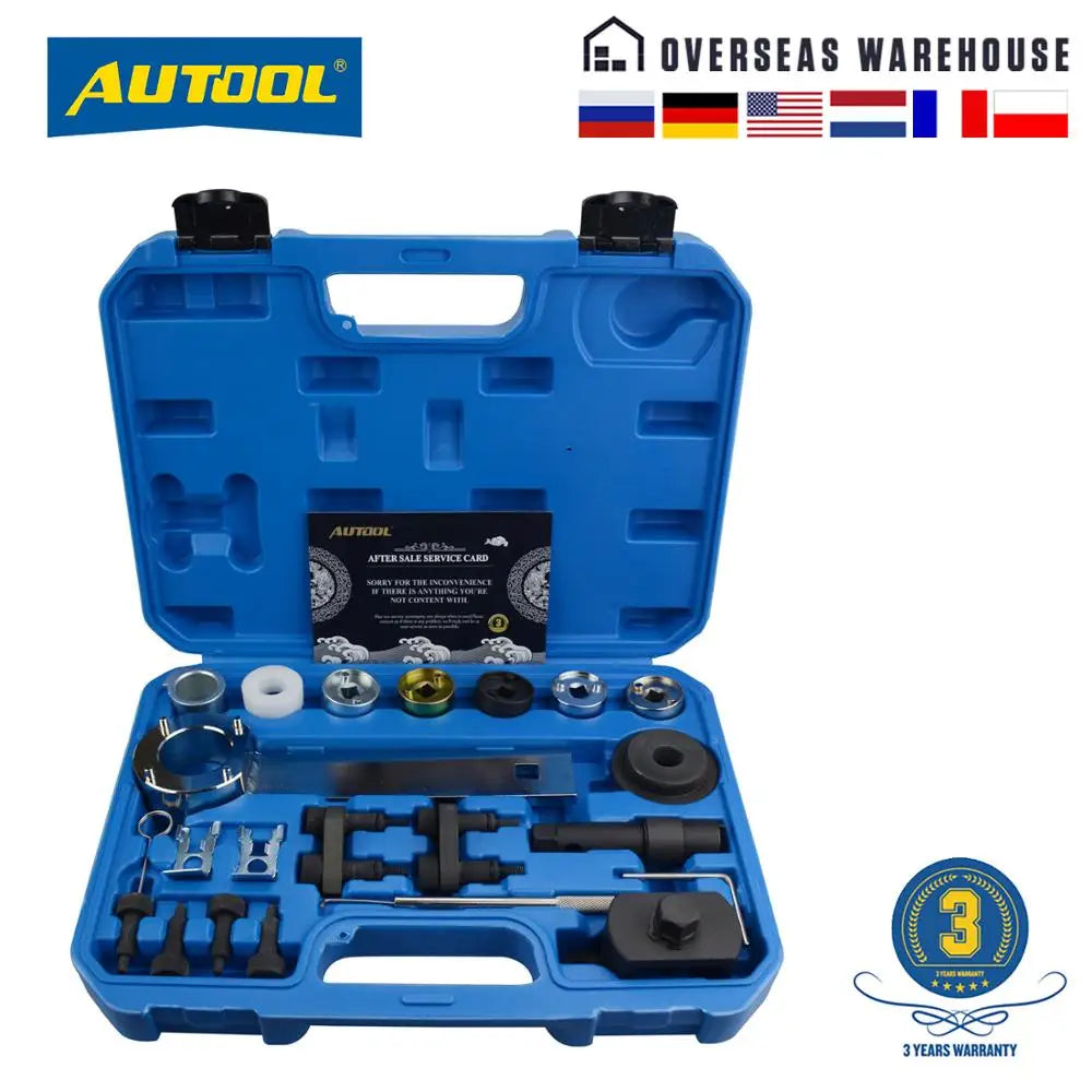 AUTOOL 23pcs EA888 Crankshaft Engine Timing Tool Kit with Holding Wre ...