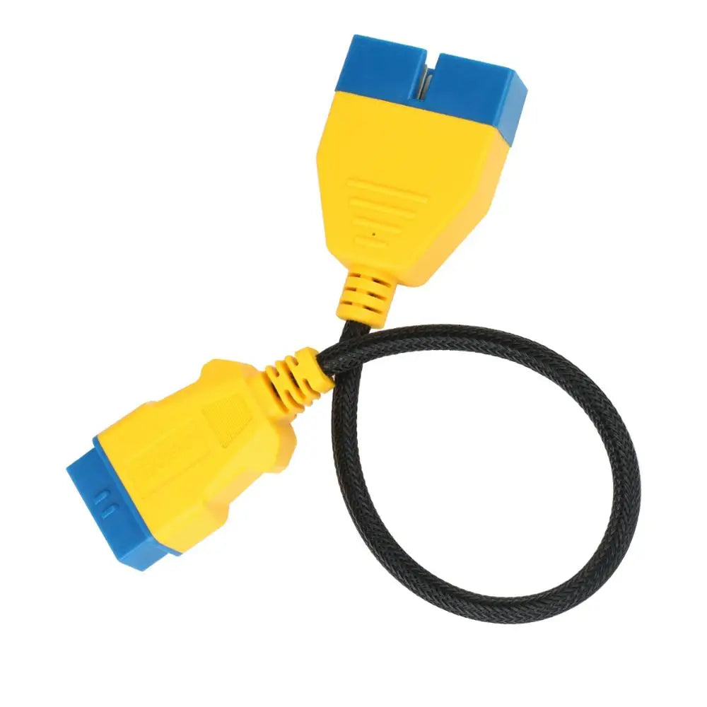 AUTOOL 41CM OBD2 Extension Cable Connector for GM12pin OBD2 Adapter Wire Nylon OBDII Male to Female Extension Cord