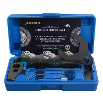 AUTOOL 9pcs Engine Timing Camshaft Tensioning Locking Alignment Timing Tool Kit Compatible for Chevrolet Alfa Romeo 16V 1.6 1.8