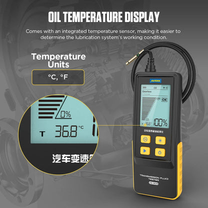 AUTOOL AS505 ATF Exchanger Transmission Oil Tester Digital Display for Gasoline & Diesel Car Engine Transmission Repair Tools