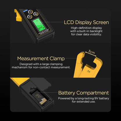 AUTOOL BT270 AC/DC Car Current Clamp Meter 0mA-60A Probe 45-400Hz Leakage / Charging Current Measurement AC 3700V/rms Multimeter