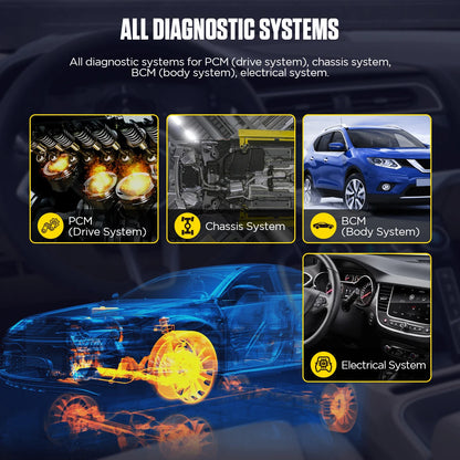 AUTOOL CS605 ALL System Car OBDII Diagnostic Tools Auto Scan Tool Engine ABS Code Reader Oil EPB SAS ABS Bleeding Throttle Reset