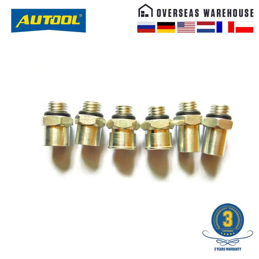 AUTOOL CT150 CT200 Motorcycle Fuel Injector Nozzle Connector Tester Motor Parts Autocycle Accessories Autobike Scooter 6PC